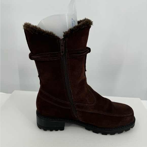 Isotoner Miranda Leather Boots Brown size 8 EUC‎ - Picture 6 of 10